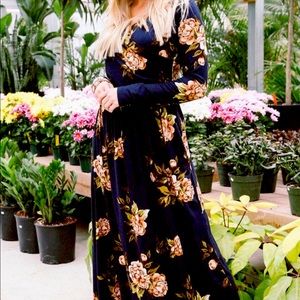 Jesse Kae Penelope Wrap Maxi Dress